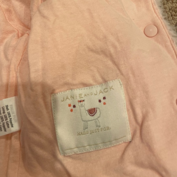 Little girls Janie and Jack fur coat size 12-18 months - Picture 3 of 4